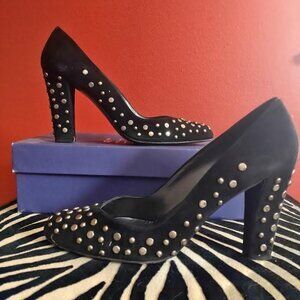 Stuart Weitzman Studded Heels, Size 8